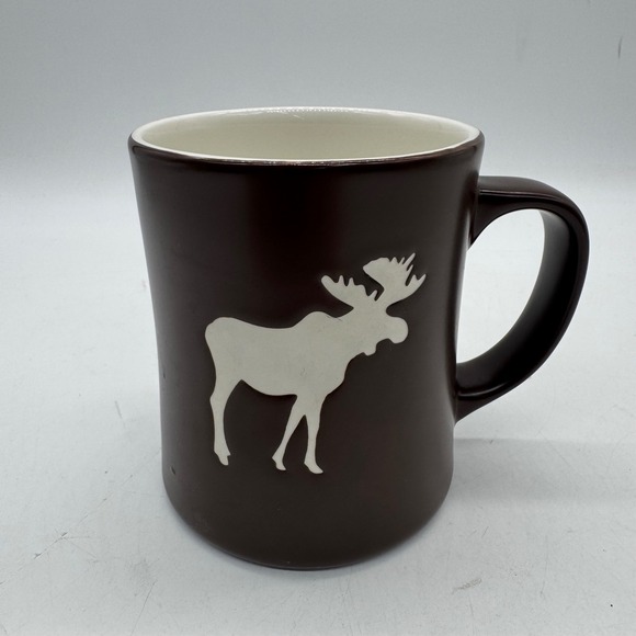 Starbucks Coffee Brown Moose New Bone China Coffee Mug Cup 2009 - Picture 1 of 5